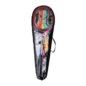 Set de Bádminton Deportivo, Raquetas de Bádminton, Volantes, Red, Postes Ajustables, Set Combinado para Playa o Jardín - Product Image 1