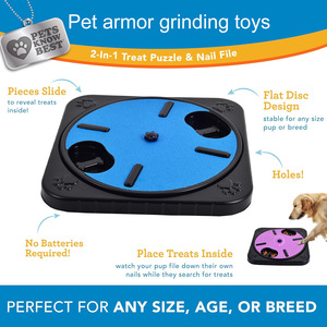 Nuevo Juguete Educativo Interactivo para Comer Lentamente y Tabla para Limpiar Uñas para Gatos y Perros, Giratorio con Papel de Lija, Tabla Rascadora para Perros - Product Image 2