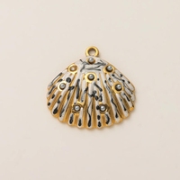 Pendentif en émail et perle, inspiration Océan, collection Vie Marine Tendance, Protection Douce et Vitalité Océanique