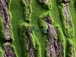 Corteza <span class=keywords><strong>de</strong></span> árbol Artificial decorativo <span class=keywords><strong>para</strong></span> interiores, piedras cubiertas <span class=keywords><strong>de</strong></span> <span class=keywords><strong>musgo</strong></span> verde <span class=keywords><strong>de</strong></span> imitación, Anti-UV, venta al por mayor - Product Image 3