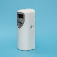 Dispenser Aerosol Parfum Otomatis Toilet 300ml Penyegar Udara Kamar Mandi Penyemprot Aroma dengan Baterai LCD untuk Hotel Kantor