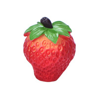 Mini ornements de fruits simulés simulé litchi fraise fruits Mini résine artisanat pour jardin bureau maison bonsaï décoration