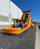 Videur gonflable en PVC commercial le plus vendu pour enfants sautant toboggan dans la jungle en vente toboggans populaires pour enfants