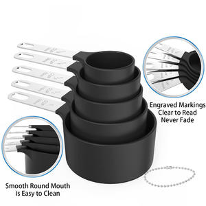 Juego de tazas medidoras y cucharas de cocina de plástico de 10 piezas para mediciones precisas - Product Image 3