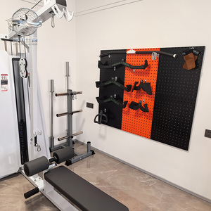 Panel Perforado para Almacenamiento <span class=keywords><strong>de</strong></span> Equipos <span class=keywords><strong>de</strong></span> Gimnasio - Acero Resistente, Diseño Modular, Montaje en Pared para Organización <span class=keywords><strong>de</strong></span> Gimnasios - Product Image 4