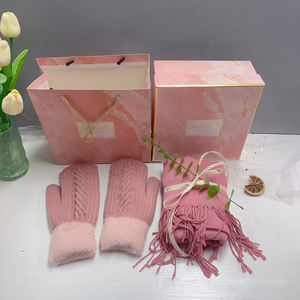 <span class=keywords><strong>2026</strong></span>年流行产品 情人节礼物 宾客赠品 独特婚礼手套和围巾冬季礼品套装 - Product Image 2