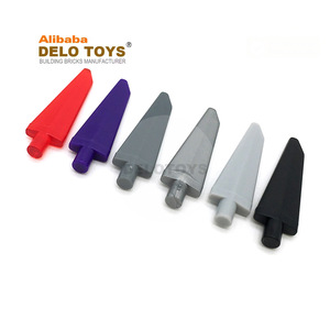DELO TOYS bloques de construcción a granel ladrillos de plástico ABS Minifig, espada de arma, Spike Flexible 3.5L con extremo de barra (NO.64727) - Product Image 1