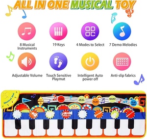 Đàn <span class=keywords><strong>Piano</strong></span> Mat Toddler Đồ Chơi Âm Nhạc Mat Với 25 Âm Nhạc Âm Thanh Sàn Bàn Phím Đàn <span class=keywords><strong>Piano</strong></span> Mat Thảm Cảm Ứng Playmat Đồ Chơi Giáo Dục - Product Image 5
