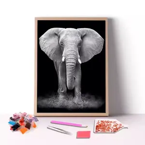 大象动物设计定制尺寸DIY家居室内装饰艺术钻石画