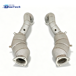 Tubo de Escape de Acero Inoxidable 304 de Alta Calidad para Porsche 718 GT4 RS 4.0L, Mejora de Escape para Carreras con Protector Térmico, Euro 5, 200 Celdas - Product Image 3