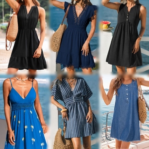 Lot de robes d'été assorties en gros – Stock excédentaire en vrac – Lots mixtes pour femmes – Robes mini de vacances et de plage pour la revente - Product Image 3