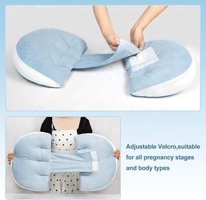 <span class=keywords><strong>Almohada</strong></span> de <span class=keywords><strong>Embarazo</strong></span> Ajustable de Espuma Viscoelástica con Funda Extraíble Antibacteriana para Soporte de Vientre, Cuello y Piernas - Product Image 2
