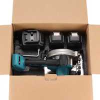 Scie circulaire électrique sans balais à une main 21V 1800W, batterie Li-ion, machine à bois industrielle portable, profondeur maximale de coupe 45 degrés