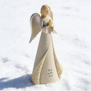 Figura de Ángel Orando en Resina, <span class=keywords><strong>Estatua</strong></span> Religiosa Inspiradora para Decoración del Hogar e Iglesia - Product Image 2