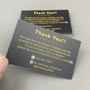 Tarjetas de Descuento Personalizadas de Estilo Moderno, 300gsm, Negro Mate, <span class=keywords><strong>10</strong></span>% de Descuento, para Marcas Deportivas y de Moda - Product Image 2