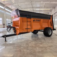 Épandeur de fumier vertical agricole pour poulets et bovins, entraîné par prise de force de tracteur, avec batteur pour ferme
