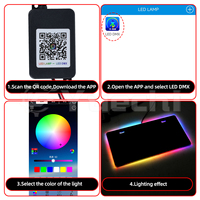 Support de plaque d'immatriculation suspendu en aluminium à LED, conforme aux normes américaines, cadre de plaque d'immatriculation à changement de couleur, cadre d'ambiance en acrylique