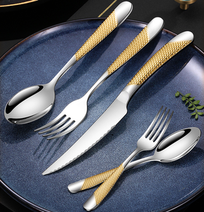 Kitchen <strong>Cutlery</strong> Sets Luxury High Quality Stainless Steel Spoon Fork Knife <strong>Cutlery</strong> Set for Hotel - Product Image 1