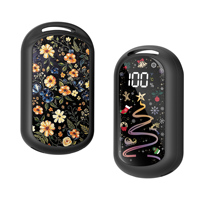 Chauffe-mains magnétique rechargeable 5000 mAh, 1 paire, 3 réglages de chaleur, écran ciel étoilé animé