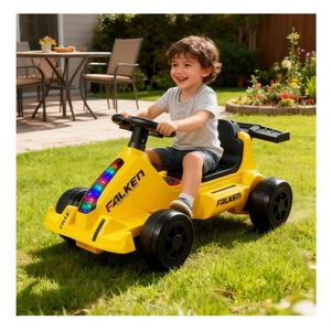 Auto Eléctrico Educativo con Luces LED y Música para Bebés, 4 Ruedas, Batería de 6V4Ah, Conducción Segura y Duradera - Product Image 3