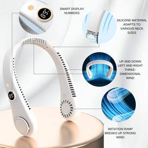 Mini ventilateur d'extérieur électrique rechargeable, ventilateur de cou, climatiseur portable, ventilateur de cou rafraîchissant - Product Image 2