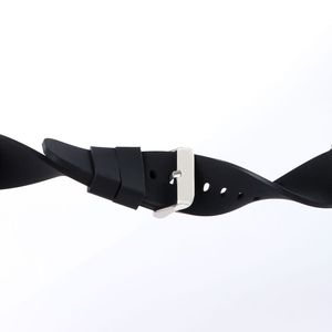 Correa Deportiva de Silicona Impermeable de Liberación Rápida Maenwvo para <span class=keywords><strong>Reloj</strong></span> <span class=keywords><strong>Amazfit</strong></span>, Diseño de Lujo, Botón de Presión, Hebilla Oculta, Negra, para <span class=keywords><strong>Hombre</strong></span>, 18 mm - Product Image 4