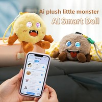 Boneka Silikon Interaktif Suara Pintar, Mainan AI Pendamping dengan Mata LED, Hadiah Bercerita untuk Anak Usia 5-7 Tahun (Unisex)