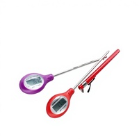 Thermomètre de cuisine numérique haute précision en acier inoxydable IP64 étanche USB OEM ODM pour barbecue extérieur et pâtisserie, avec champ de vision de 180°