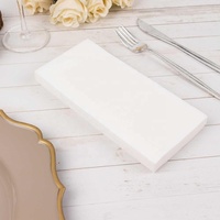 Pâte de bois 100% vierge 1 pli blanc Airlaid serviette sans logo pour restaurant hôtel