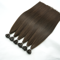 Extensions de cheveux en kératine Lanmuse en gros, pointe en U, cuticules intactes, cheveux humains russes pré-collés, fournisseurs de cheveux vierges Remy