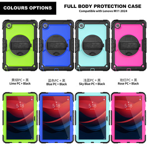 Étui pour tablette de haute qualité manchon de protection plat rotatif à 360 degrés avec dragonne réglable pour Lenovo M8 M9 M10 M11 HD - Product Image 5