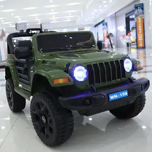 Factory Wholesale Children 12V Battery Electric Power Off Road Baby Toys Car With LED Light Remote Control Kids Ride On Car