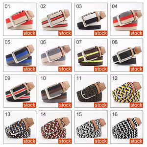 <span class=keywords><strong>Ceinture</strong></span> élastique <span class=keywords><strong>tressée</strong></span> réglable vintage pour <span class=keywords><strong>homme</strong></span> avec logo personnalisé et couleur personnalisée, avec boucle en alliage - Product Image 5