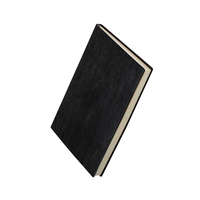 Carnet de notes ligné A5 en cuir PU noir avec stylo, cadeau promotionnel pas cher, logo personnalisé