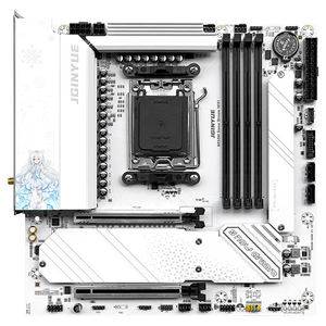 Tarjeta Madre JGINYUE <span class=keywords><strong>B650E</strong></span> Snow Dream M-ATX, Doble DDR5, Compatible con SATA, <span class=keywords><strong>AMD</strong></span> <span class=keywords><strong>AM5</strong></span> para Procesadores de Escritorio Serie Ryzen - Product Image 3