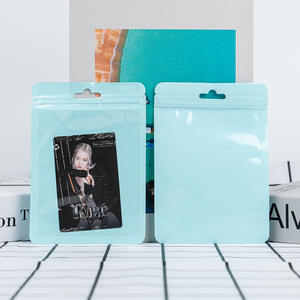 Custom Printed Cheap Heat Seal 3 Side Seal Flat Pouch Tea <b>Sachet</b> Bag with Clear Front Window - Product Image 2