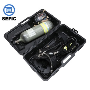 Appareil respiratoire autonome (ARA) certifié CE pour pompiers, marché européen, <span class=keywords><strong>bouteille</strong></span> <span class=keywords><strong>de</strong></span> <span class=keywords><strong>gaz</strong></span> en fibre <span class=keywords><strong>de</strong></span> carbone <span class=keywords><strong>de</strong></span> 6,8 L - Product Image 1
