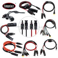 Connecteurs de panneaux solaires étanches en PC rouge/noir, à conducteur unique, 1000V-1500V, 30A-50A, mâle/femelle, étamés