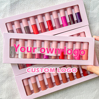 Antiadherente personalizado etiqueta privada impermeable de larga duración mate labio Gloos brillante suave brillo de labios