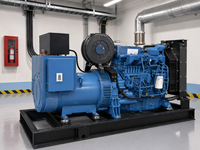 Groupes électrogènes diesel à châssis ouvert Yuchai de 100 ou 200 kW