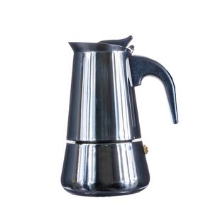 Moderna italiana argento caffè Espresso macchina in acciaio inox rotondo portatile Cafetera 6 tazze ad alta pressione <span class=keywords><strong>Moka</strong></span> Pot - Product Image 4