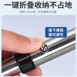 Stainless Steel Walking Aid Height Adjustable Foldable Walker For Elderly Rehabilitation Support - Product Image 3
