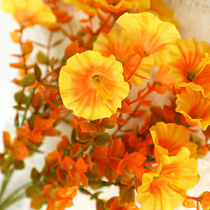 ดอกไม้ประดิษฐ์ดอกไม้แห่งยามเช้าฤดูใบไม้ร่วง ขนาด 10 ซม.-30 ซม. ดอกไม้ผ้าไหมตกแต่งสวนภายนอก ใบไม้เสมือนจริง - Product Image 3