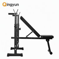 Banc de musculation commercial en acier, style plat moderne, multifonctionnel, pour soulevé de cuisse, pliable, réglable, sécurisé, unisexe, noir, pour entraînement