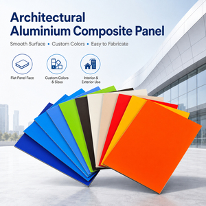 Panneaux composites en aluminium avec revêtement PVDF haute résistance à la corrosion, couleur personnalisée, panneaux muraux, feuilles ACP 3 <span class=keywords><strong>mm</strong></span> - Product Image 1