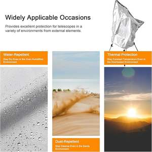 Housse de protection extérieure anti-reflet 420D imperméable à l'eau pour télescopes et microscopes astronomiques - Product Image 3