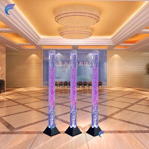 Lampe à colonne d'<span class=keywords><strong>eau</strong></span> LED en acrylique sur pied de style contemporain avec télécommande, mobile, étanche et à bulles d'<span class=keywords><strong>eau</strong></span> - Product Image 4