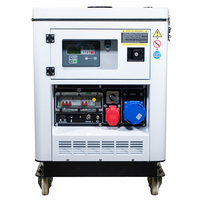 Generator Diesel Elektrik 5 Kva 5 Kva, Generator Diesel Super Sunyi 5 Kva Portabel Kecil untuk Harga Listrik 1/3 Fase