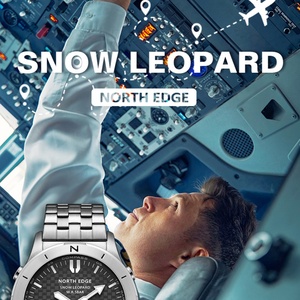 Montres de sport pour hommes NORTH EDGE, montre de luxe pour hommes, étanche 50M, altimètre, baromètre, boussole, horloge lumineuse - Product Image 5