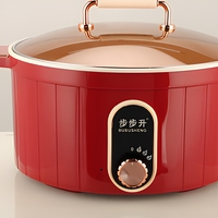 Marmite Électrique Sans Fil en Alliage d'Aluminium 5L 1600W avec Arrêt Automatique et Protection Anti-Ébullition à Sec, Rotation à 360°, pour Usage Domestique et Extérieur
